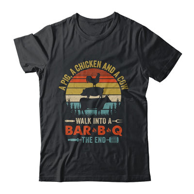 A Pig A Chicken And A Cow Grilling BBQ Barbecue Lover Shirt & Hoodie | siriusteestore