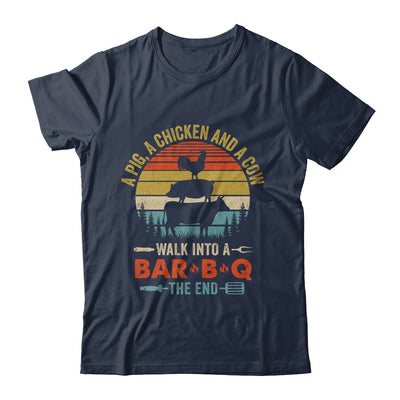 A Pig A Chicken And A Cow Grilling BBQ Barbecue Lover Shirt & Hoodie | siriusteestore