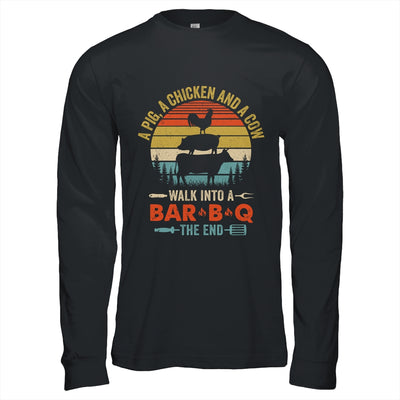 A Pig A Chicken And A Cow Grilling BBQ Barbecue Lover Shirt & Hoodie | siriusteestore