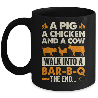 A Pig A Chicken And A Cow Grilling BBQ Lover Barbecue Mug | siriusteestore