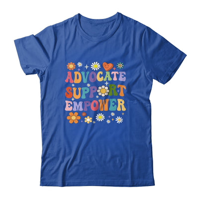 Advocate Support Empower Groovy Social Worker Graduation MSW Shirt & Hoodie | siriusteestore