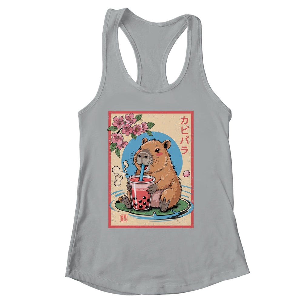 Anime Capybara Graphic Tees Kawaii Japanese Vintage Capybara Shirt & Tank Top | siriusteestore