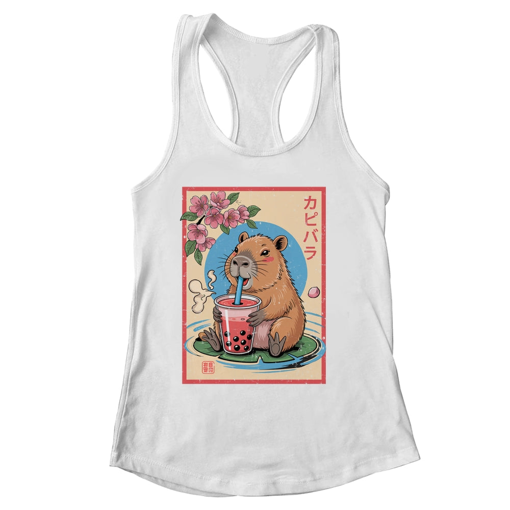 Anime Capybara Graphic Tees Kawaii Japanese Vintage Capybara Shirt & Tank Top | siriusteestore