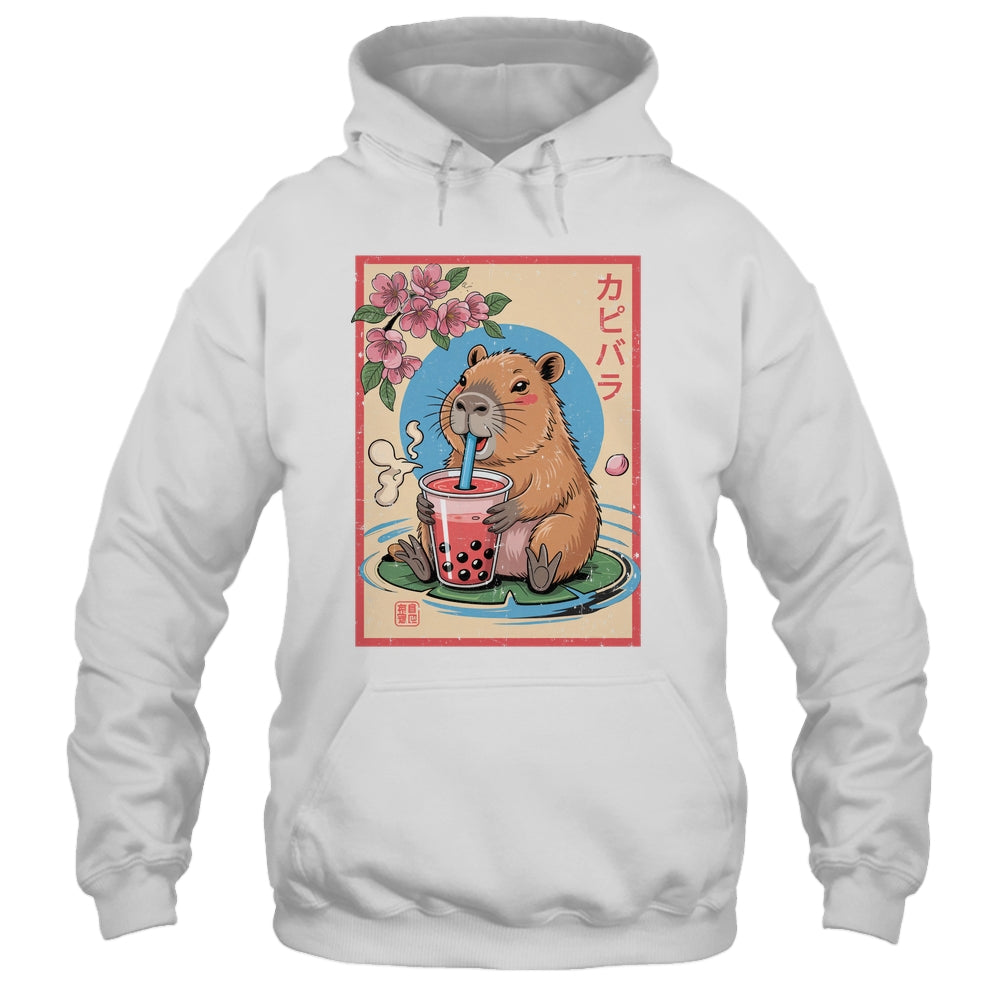 Anime Capybara Graphic Tees Kawaii Japanese Vintage Capybara Shirt & Tank Top | siriusteestore