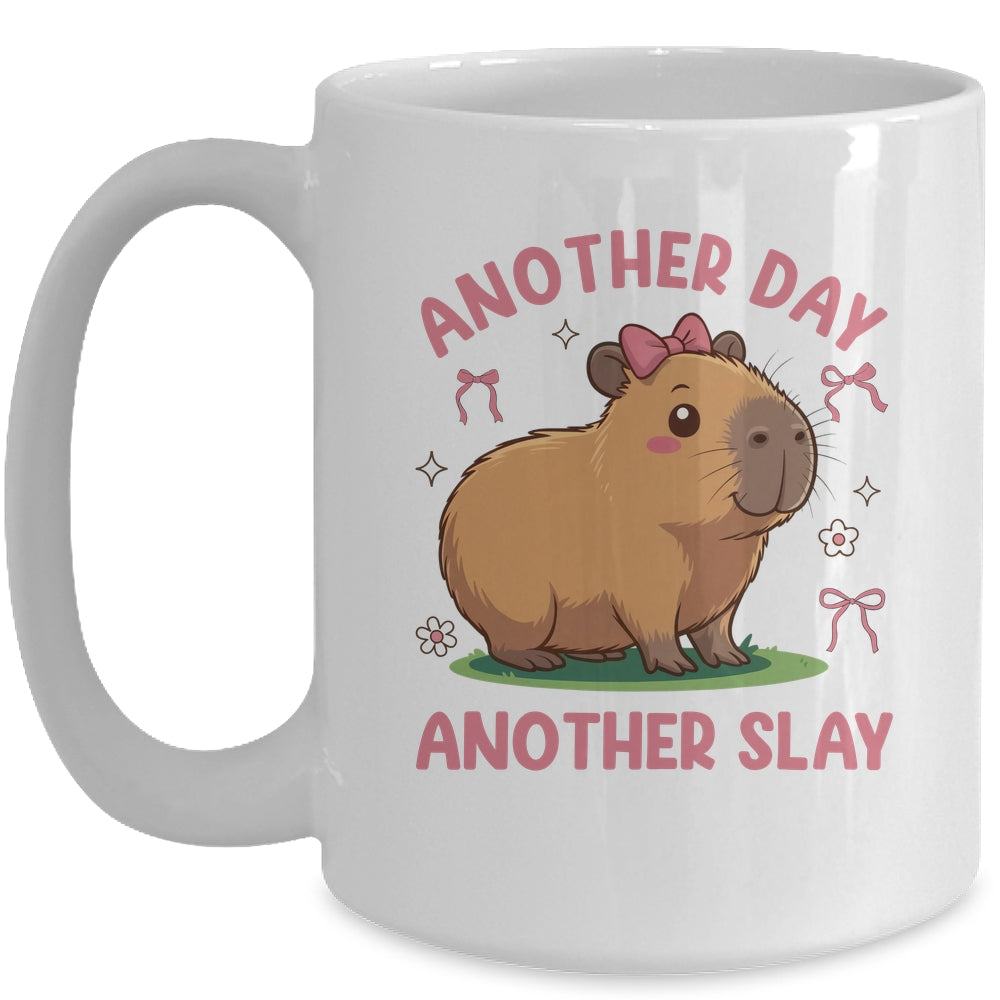 Another Day Another Slay Cute Capybara Lover Kawaii Amine Mug | siriusteestore