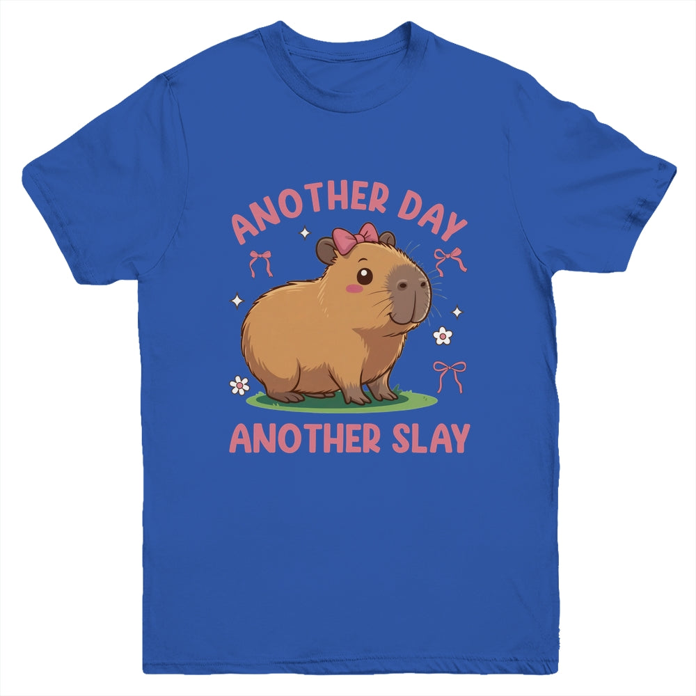 Another Day Another Slay Cute Capybara Lover Kawaii Amine Youth Shirt | siriusteestore