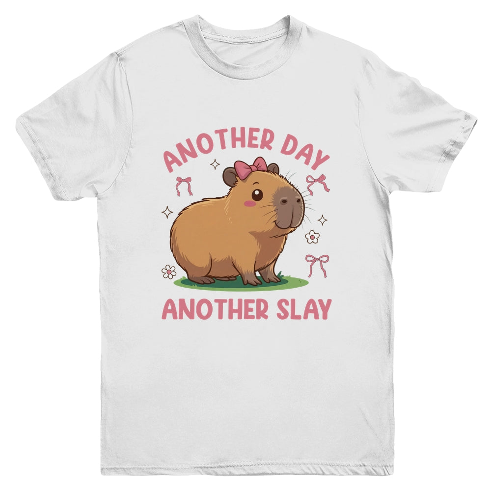 Another Day Another Slay Cute Capybara Lover Kawaii Amine Youth Shirt | siriusteestore