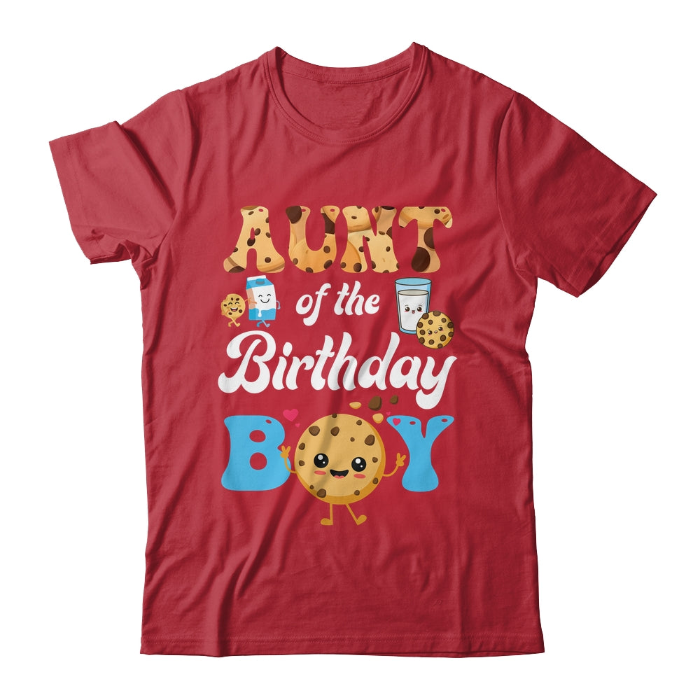 Aunt Of The Birthday Boy Milk And Cookies 1st Birthday Shirt & Hoodie | siriusteestore