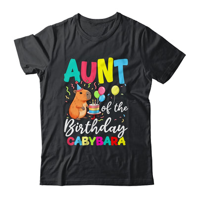 Aunt Of The Birthday Capybara Girl Bday Party Family Shirt & Hoodie | siriusteestore