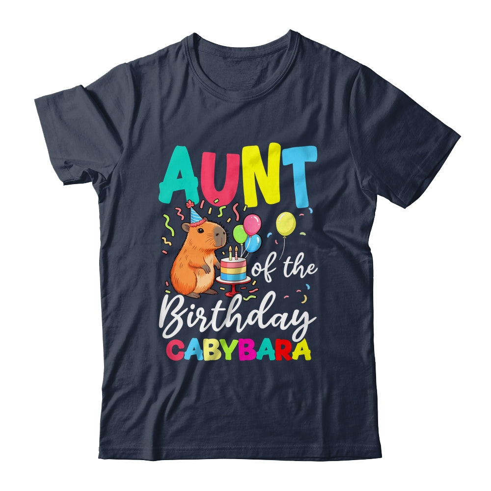 Aunt Of The Birthday Capybara Girl Bday Party Family Shirt & Hoodie | siriusteestore