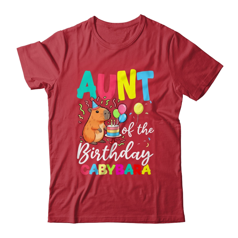 Aunt Of The Birthday Capybara Girl Bday Party Family Shirt & Hoodie | siriusteestore