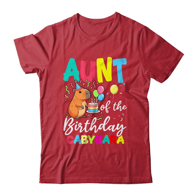 Aunt Of The Birthday Capybara Girl Bday Party Family Shirt & Hoodie | siriusteestore