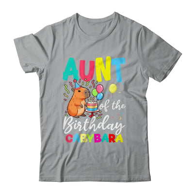 Aunt Of The Birthday Capybara Girl Bday Party Family Shirt & Hoodie | siriusteestore