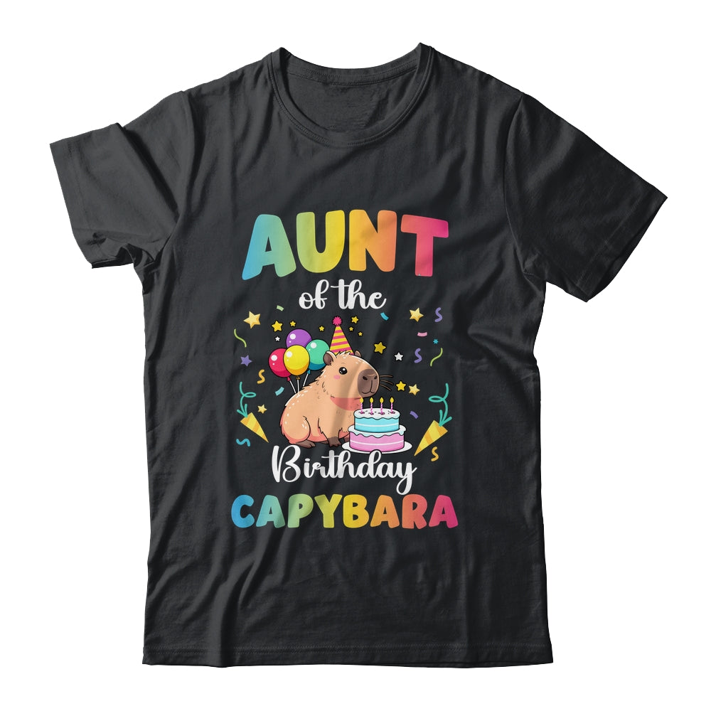 Aunt Of The Birthday Girl Capybara Bday Party Family Shirt & Hoodie | siriusteestore