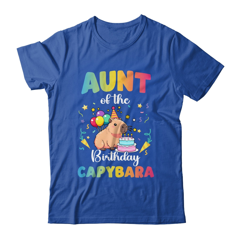 Aunt Of The Birthday Girl Capybara Bday Party Family Shirt & Hoodie | siriusteestore