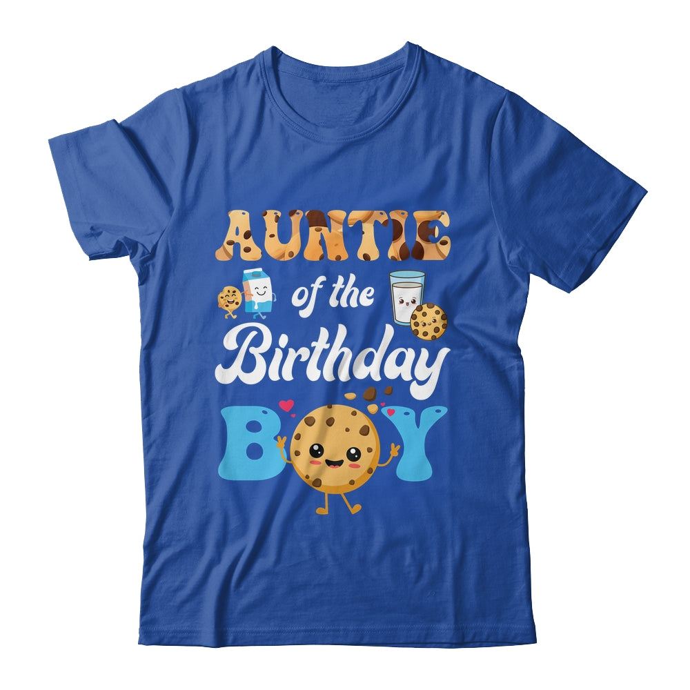 Auntie Of The Birthday Boy Milk And Cookies 1st Birthday Shirt & Hoodie | siriusteestore