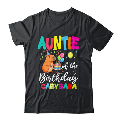 Auntie Of The Birthday Capybara Girl Bday Party Family Shirt & Hoodie | siriusteestore