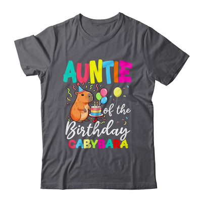Auntie Of The Birthday Capybara Girl Bday Party Family Shirt & Hoodie | siriusteestore