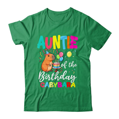 Auntie Of The Birthday Capybara Girl Bday Party Family Shirt & Hoodie | siriusteestore