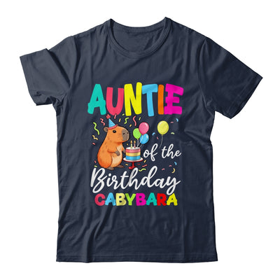 Auntie Of The Birthday Capybara Girl Bday Party Family Shirt & Hoodie | siriusteestore
