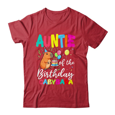 Auntie Of The Birthday Capybara Girl Bday Party Family Shirt & Hoodie | siriusteestore