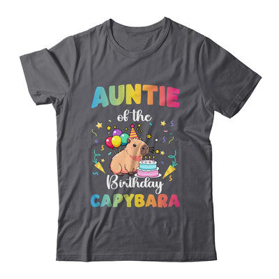 Auntie Of The Birthday Girl Capybara Bday Party Family Shirt & Hoodie | siriusteestore