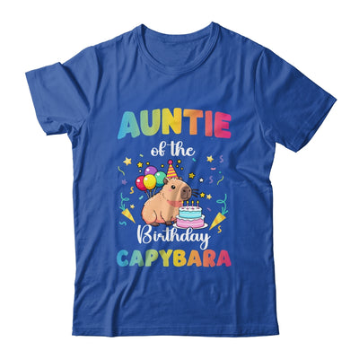 Auntie Of The Birthday Girl Capybara Bday Party Family Shirt & Hoodie | siriusteestore