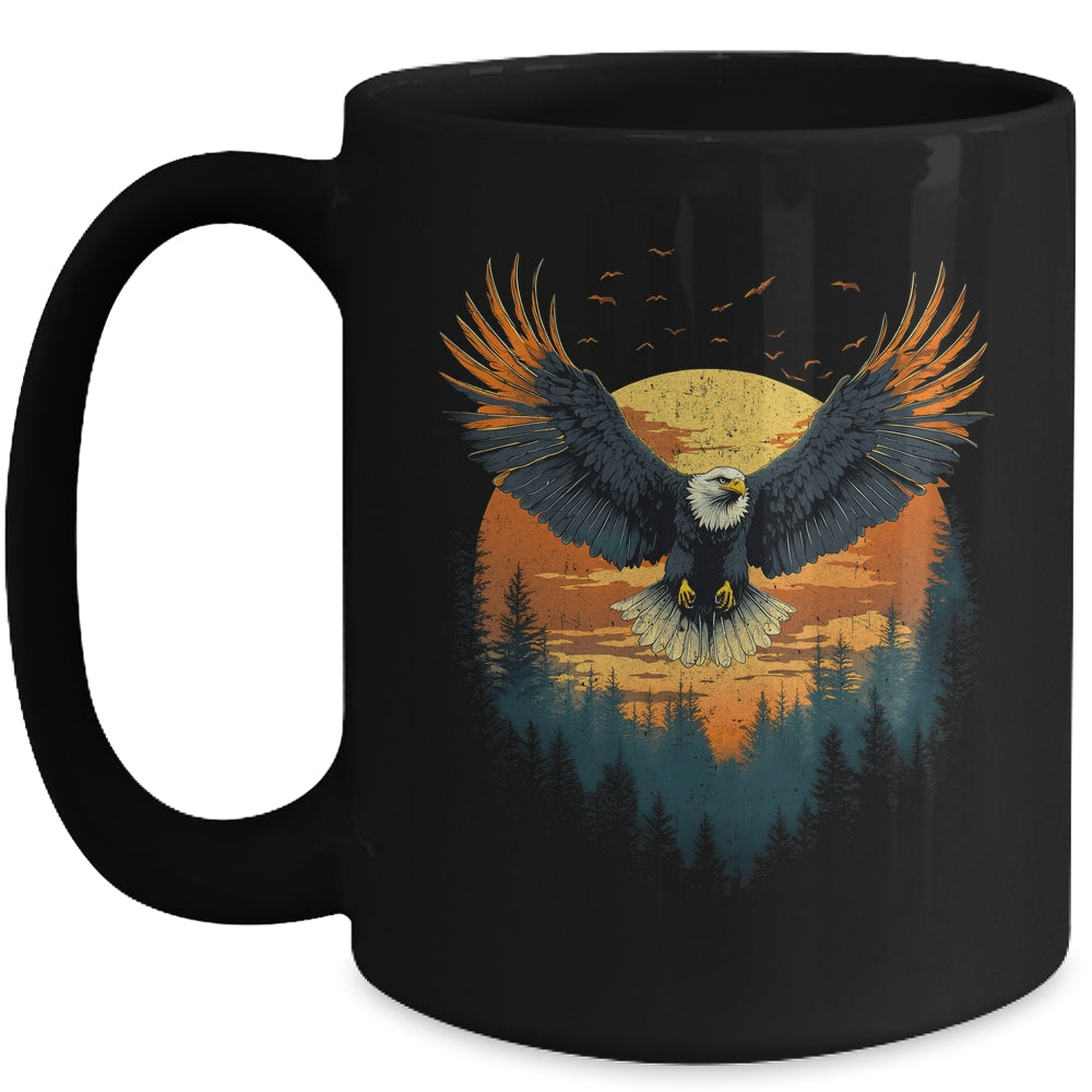 Bald Eagle Flying Nature Eagle Forest Animal Wildlife Mug | siriusteestore