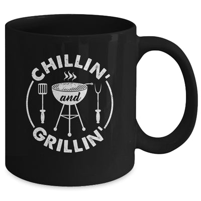 Bbq Chillin And Grillin Barbecue Funny BBQ For Men Women Mug | siriusteestore