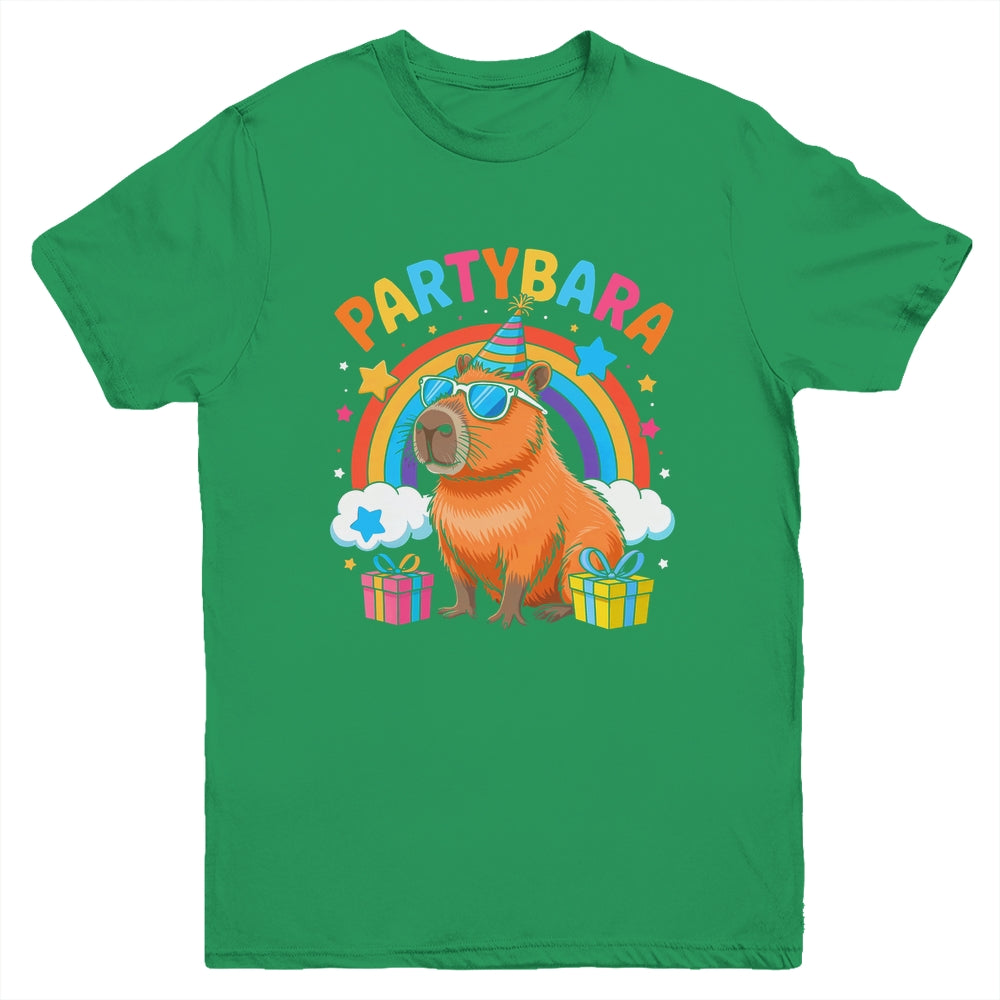 Birthday Capybara Kids Boy Girl Fun Partybara Capybara Party Youth Shirt | siriusteestore