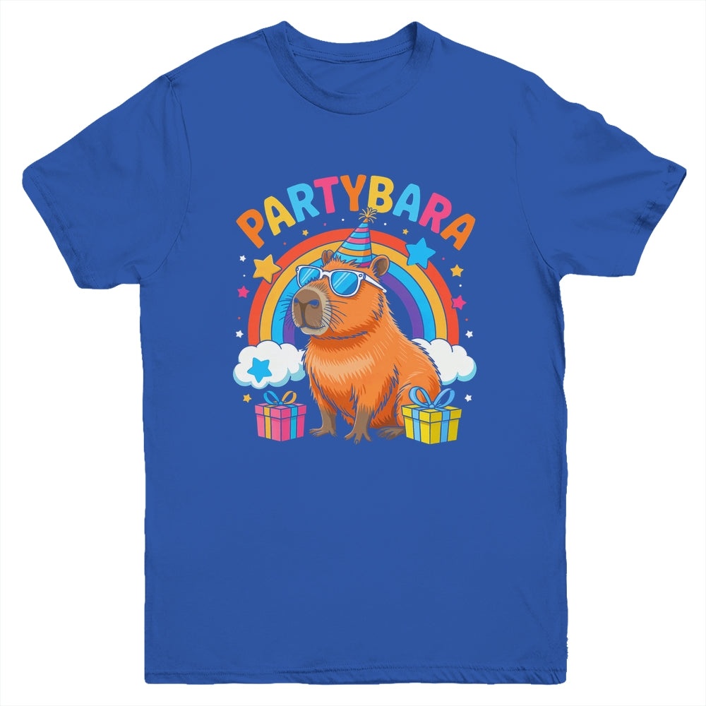 Birthday Capybara Kids Boy Girl Fun Partybara Capybara Party Youth Shirt | siriusteestore