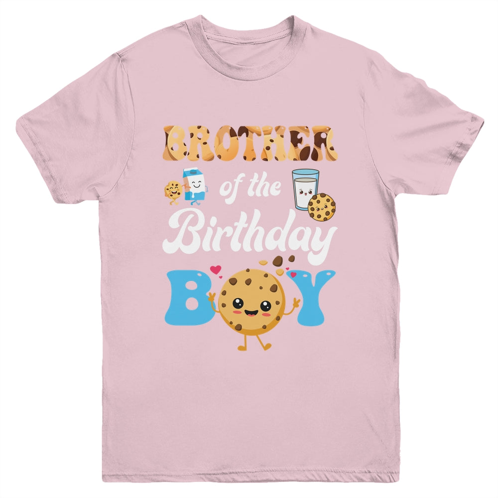 Brother Of The Birthday Boy Milk And Cookies 1st Birthday Youth Shirt | siriusteestore