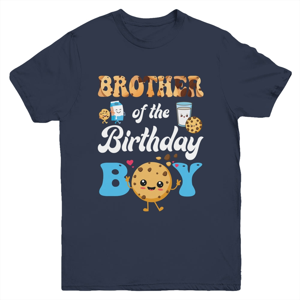 Brother Of The Birthday Boy Milk And Cookies 1st Birthday Youth Shirt | siriusteestore