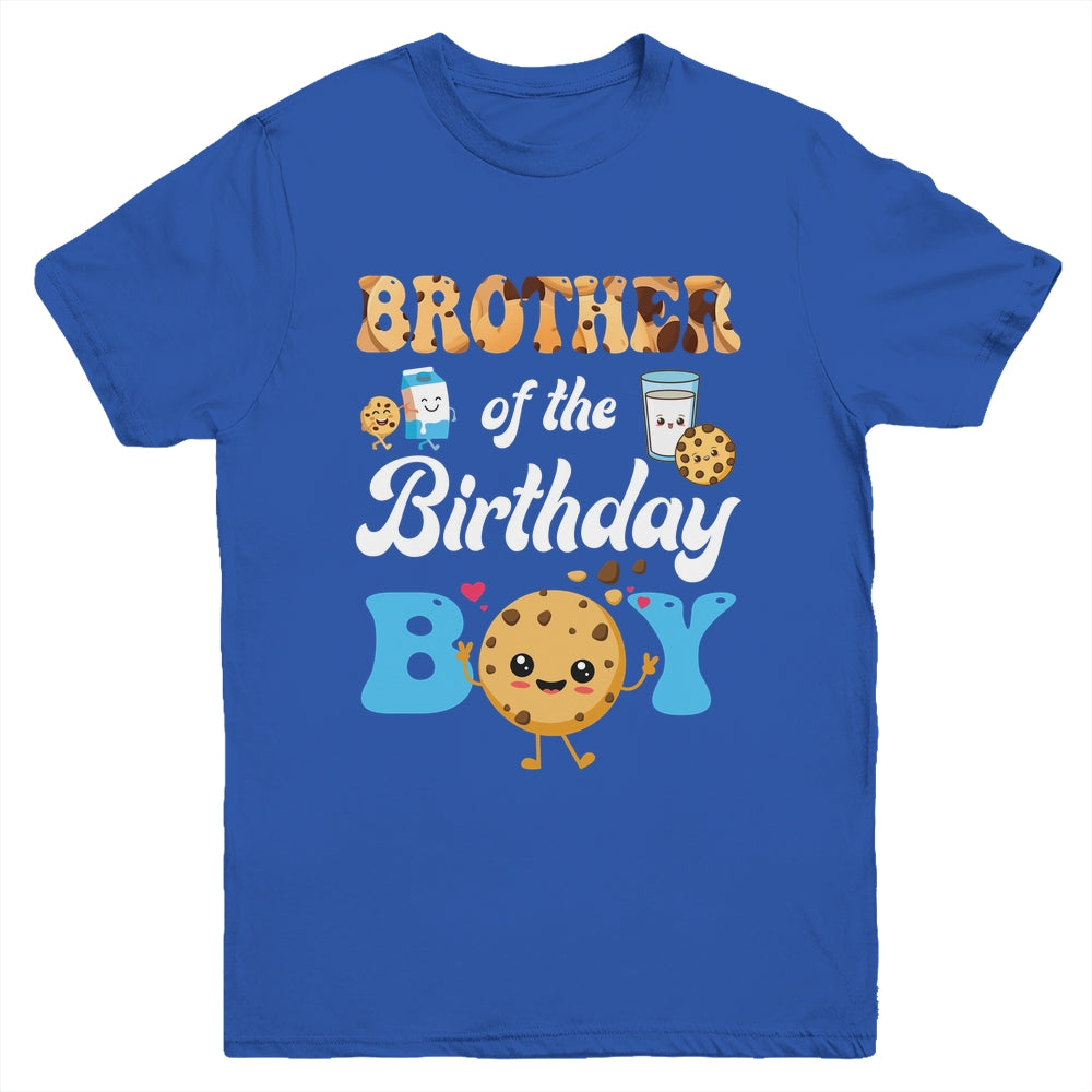 Brother Of The Birthday Boy Milk And Cookies 1st Birthday Youth Shirt | siriusteestore