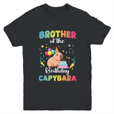 Brother Of The Birthday Girl Capybara Bday Party Family Youth Shirt | siriusteestore