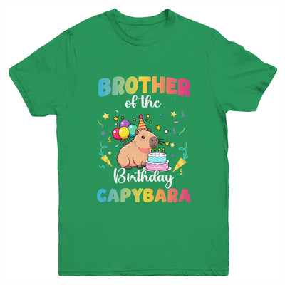 Brother Of The Birthday Girl Capybara Bday Party Family Youth Shirt | siriusteestore