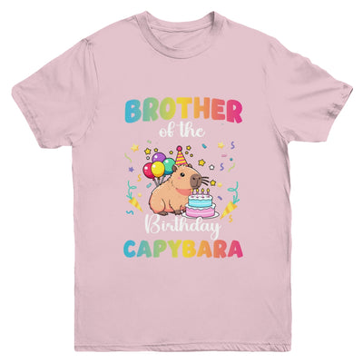 Brother Of The Birthday Girl Capybara Bday Party Family Youth Shirt | siriusteestore