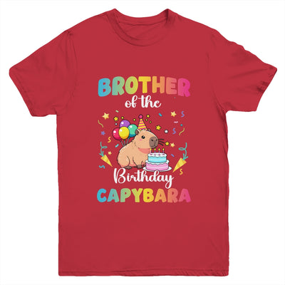 Brother Of The Birthday Girl Capybara Bday Party Family Youth Shirt | siriusteestore