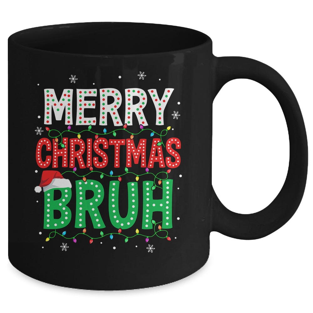 Bruh Meme Funny Saying Bro Greeting Teens Boys Men Christmas Mug | siriusteestore