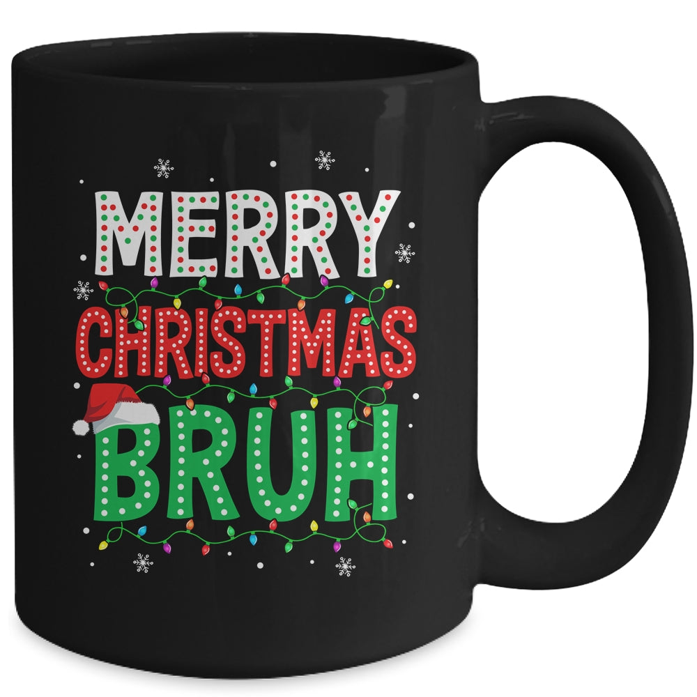 Bruh Meme Funny Saying Bro Greeting Teens Boys Men Christmas Mug | siriusteestore