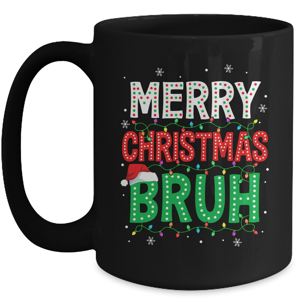 Bruh Meme Funny Saying Bro Greeting Teens Boys Men Christmas Mug | siriusteestore