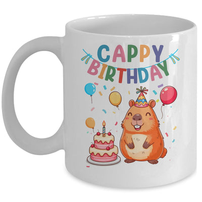 Cappy Birthday Capybara Lovers Girl Boy Happy Birthday Party Mug | siriusteestore