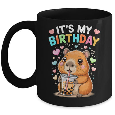 Capybara Birthday Graphic Kids Cute Capibara Its My Birthday Mug | siriusteestore