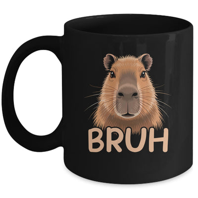 Capybara Bruh Funny Capy Meme Rodent Men Boys Kids Women Mug | siriusteestore