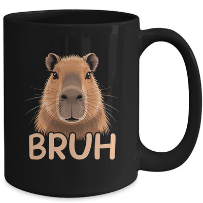Capybara Bruh Funny Capy Meme Rodent Men Boys Kids Women Mug | siriusteestore