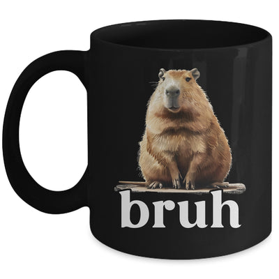 Capybara Cute Design For Men Women Boys Girls Capybara Bruh Mug | siriusteestore