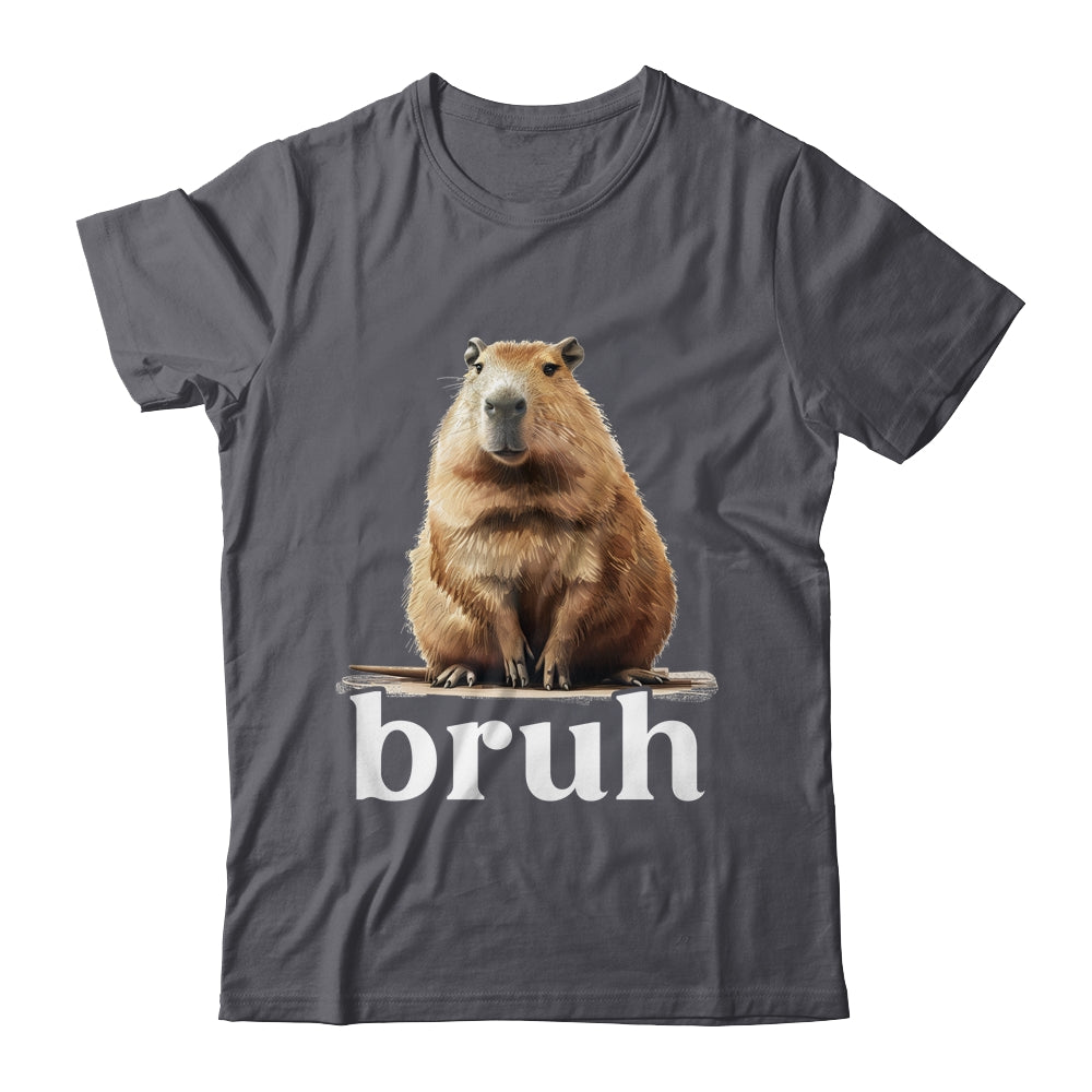 Capybara Cute Design For Men Women Boys Girls Capybara Bruh Shirt & Tank Top | siriusteestore