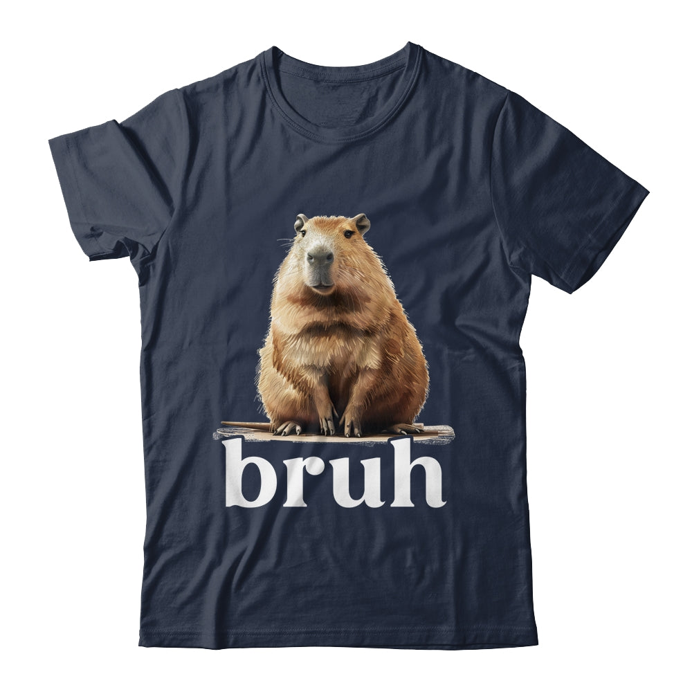 Capybara Cute Design For Men Women Boys Girls Capybara Bruh Shirt & Tank Top | siriusteestore