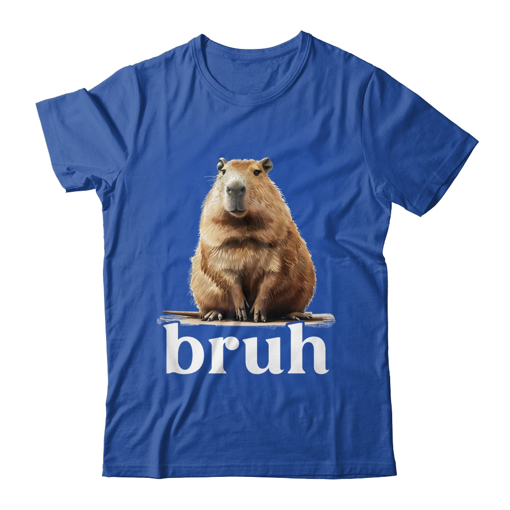 Capybara Cute Design For Men Women Boys Girls Capybara Bruh Shirt & Tank Top | siriusteestore