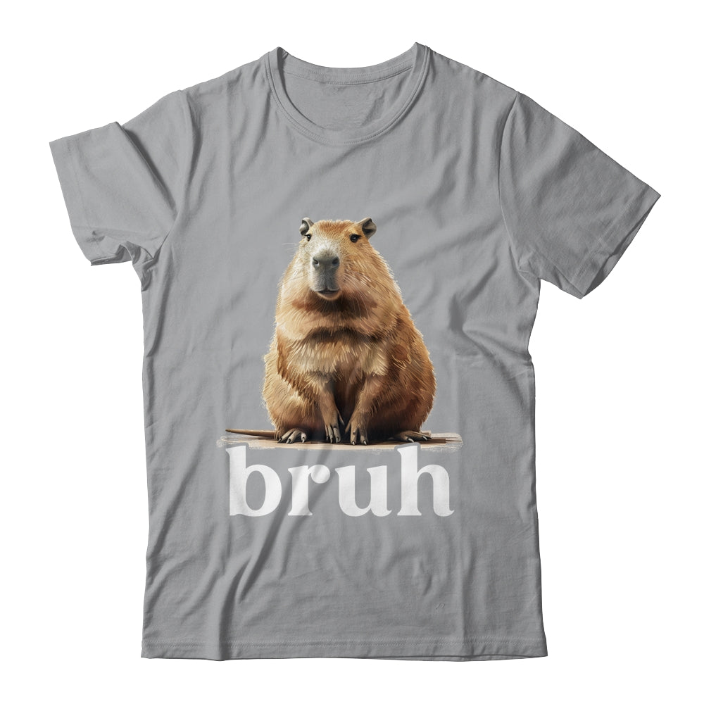 Capybara Cute Design For Men Women Boys Girls Capybara Bruh Shirt & Tank Top | siriusteestore